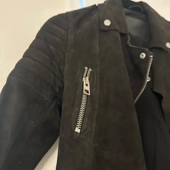 All Saints Black and Silver Utility Jacket with Sleek Design - Picture 3 of 8